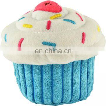 New Interactive Squeak Pet Birthday Party Plush Dog Cake Toy photo-6