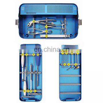 Competitive Price Bone Surgery Small Fragment Instrument Set Orthopedic Surgical Instruments Set Trauma Plate Instrument Set