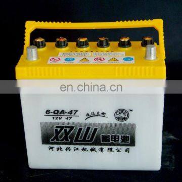 dry charged car battery,12V 45AH