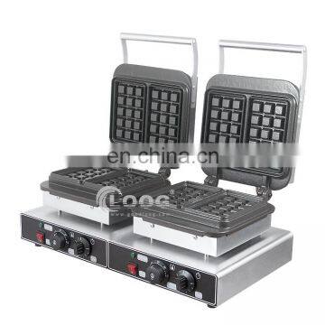 Fast Food Machines Waffle Making Machine Guangzhou Factory Cast Iron With Enamel Commercial Waffle Iron Maker