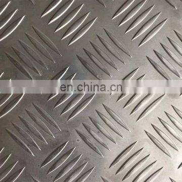 Hot selling   H114 Textured Five Bars  Ribbed Aluminum plates Checkered Plate