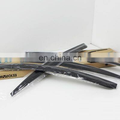 Chrome Door Visor Side Window Deflector Shade Sun Rain Shield Silver Strips Guard for Kia Pride(4) 2011 RIO photo-4