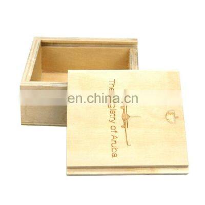 eco-friendly luxury antique wooden square storage box with custom size and logo