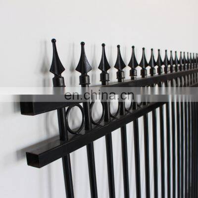 Best Quality Solid Black Cheap Victorian Fence, Wrought Iron Fence Panels for Sale