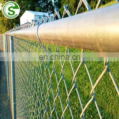 China Wholesale Farm Used Chain Link Fence With Gate Galvanized Steel Wire Mesh Fence