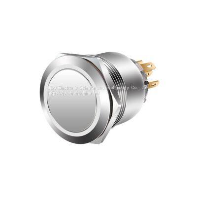 J&V 25MM Metal Flat Button Switch