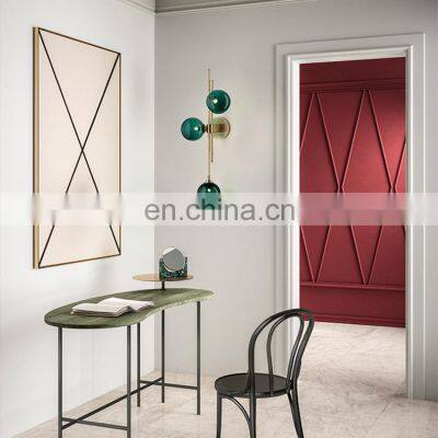 Скандинавский постмодернистский минималистичный креативный ночниковый настенный ламп-стена с тремя стеклянными головками для спальни photo-4