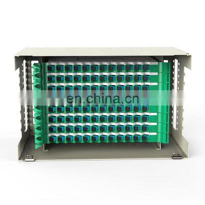 FTTH 12 24 48 96 Core 19'' installation ODF Optic Fiber Distribution Frame indoor odf with sc upc adapter