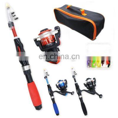 Factory Directly Sale Portable Telescopic Fishing Rod and Reel Combo Full Kit Set Fishing Gear for Kids