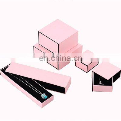 Wholesale luxury custom logo small cardboard jewellery storage packaging paper jewelry box with sponge