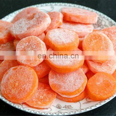 Sinocharm BRC A Approved 6-8CM IQF Carrot Crinkle Cut Frozen Carrot Slices photo-4