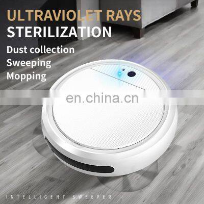 China Oem uv Clean Robotic Self Cleaning Floor Sweeper Intelligent Automatic Smart Mop Robot Vacuum Cleaner photo-3