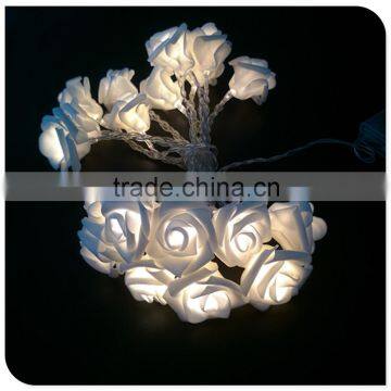 rose decoration battery operated powered christmas lights hot sale