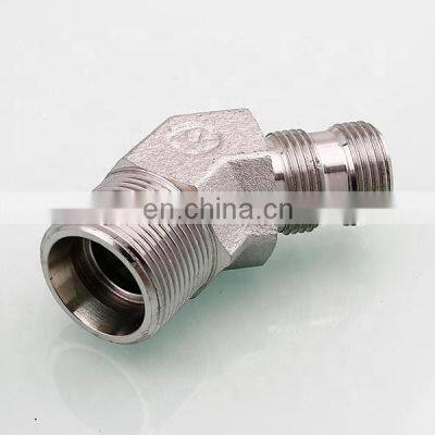 Swivel Joint Hydraulic Adjustable Lock Nut 45 Elbow Pipe Connectors Tube Fittings