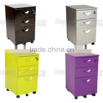 Oupusen 3 drawer metal file knock down cabinet