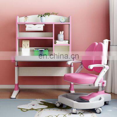 Mini Children's Solid Wood Learning Desk Primary School Students' Desk Chair Combination Set Can be Lifted photo-4
