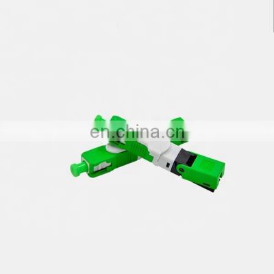 High quality green optical FTTH ESC250D SC APC Fiber Optic Fast Connector