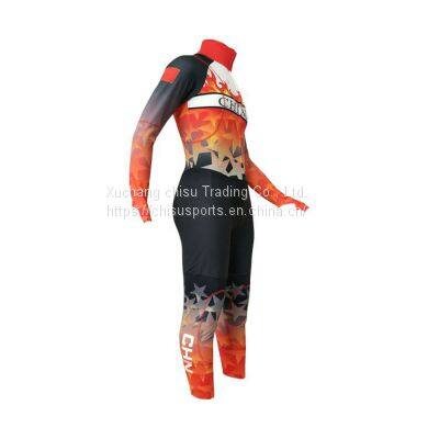 High quality cheap wholesale breathable junior Custom short track Ice speed skating suit skating skin suit