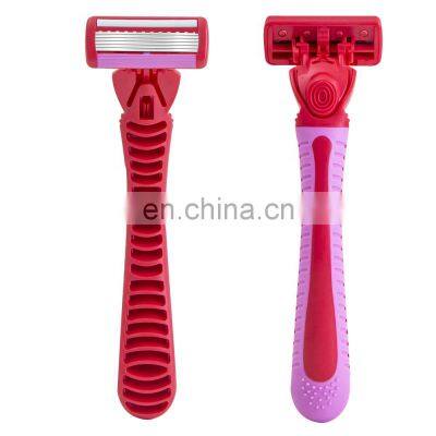 Replaceable Women Razor Safety Body Hair Blade Beauty Bikini Razor Good Quality Female Shaver Germany Blade Aloe Strip CM6-03