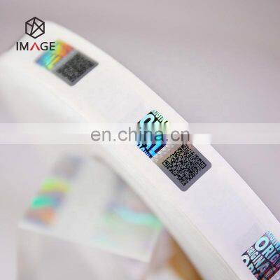 3D Custom Logo Anti Counterfeit Hologram QR Code Sticker for Products Authentication