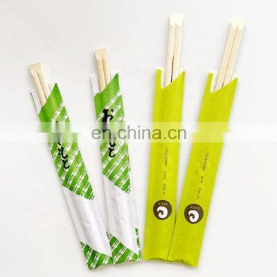 Disposable Bamboo Tensoge Chopsticks With Individually Open Paper Sleeve