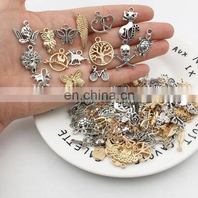 Vintage Mixed Metal Animal Birds Charms Beads Handmade DIY Bracelet Pendant Necklace Clasp Jewelry Making Findings