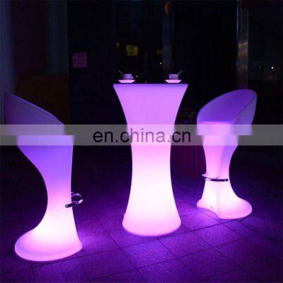 illuminated led furniture for party/battery operated nightclub led furniture stool tables and chairs for events