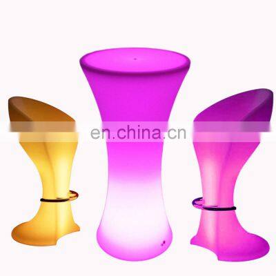 party wireless illuminated led light bar cocktail tables and chairs led light up tables entertainment furniture led bar table