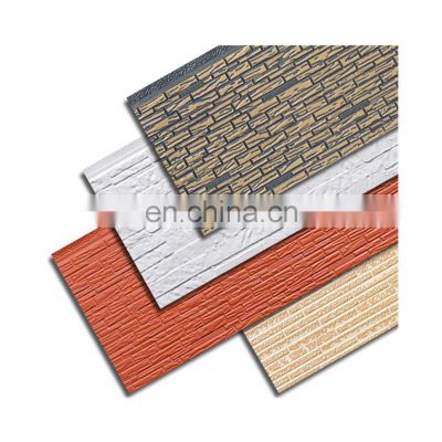 decorative warehouse building hotel villa 16mm pu foam house prefab wall panel house