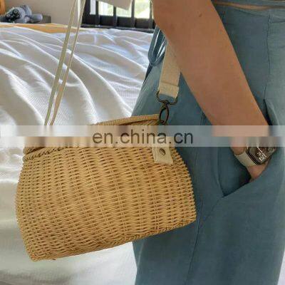 Hot Sale Handcrafted Best Seller Rattan Bike Basket for Kids and Adults Wholesale Made in Vietnam photo-5