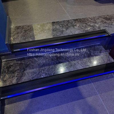 Chinese manufacturers wholesale upward blue line light step light  for cinema wooden floor steps