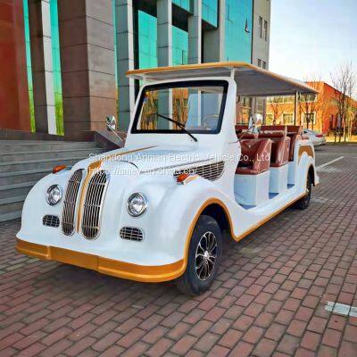 Hot selling 11 seat electric classic car, sightseeing bus, shuttle bus