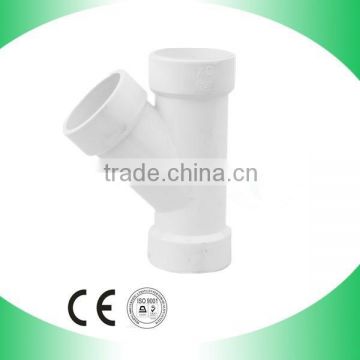 ASTM 45 degree tee pvc drainage fittings