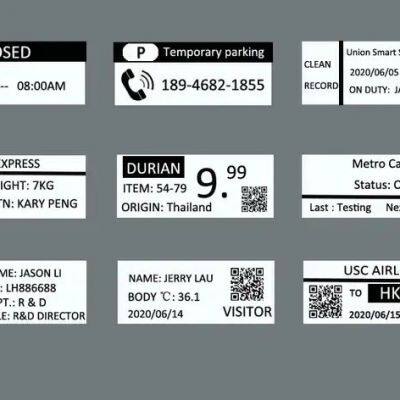 Waterproof Eink Epaper IP67 NFC Batteryless EPD Tag Digital Shelf Label photo-3