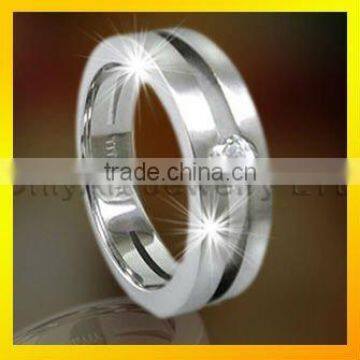 hot selling titanium solitaire rings for wedding