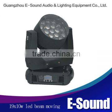 19x10w Led Moving Head Zoom Lights Moving Head Stage Light