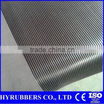 Fine ribbed type anti-slip colorful rubber mat for parking