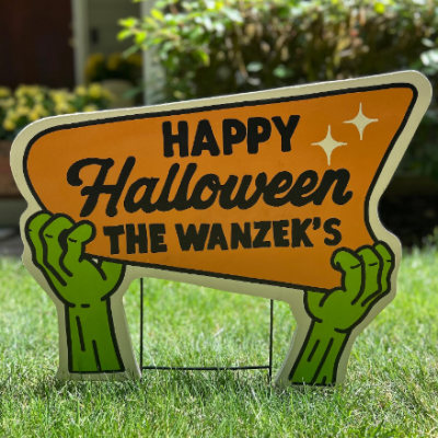 Custom PP Hollow Board Halloween Yard Signs – Outdoor Coroplast Holiday Decorations