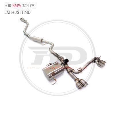 HMD SS304 Exhaust Catback for BMW 320i 420i F30 F36/ 320I G20/320i 330i G20/420i F36 Muffler With Valve For Cars Whatsapp+86 18946955156