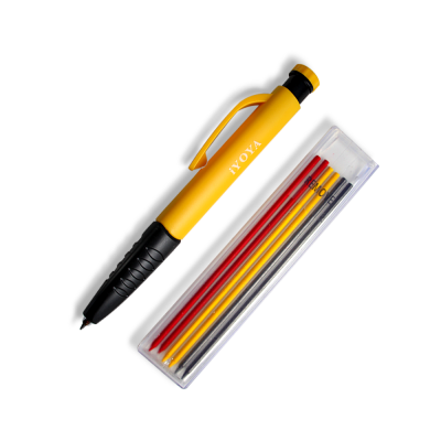 Long Nib Deep Hole Marker Pen and Black Refill Woodwork Mechanical Carpenter Woodworker Construction Pencil photo-2