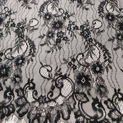 XL693 Elegant Design Spandex Swiss Voile Bridal French Lace Fabric Chantilly Lace photo-2