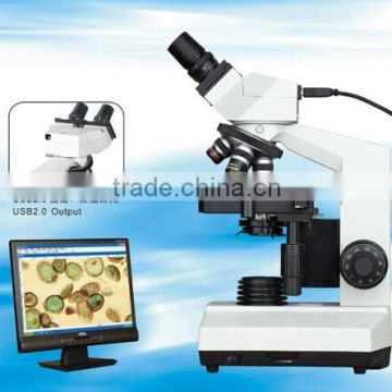 DN-107T Binocular Digital Microscope with Camera/resolution 1280*1024(1.3M pixel)/sliding binocular head/halogen lamp illuminat