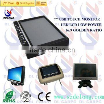 7 inch High Quality Touch Screen Car Pc Monitor Car Back Seat Monitor