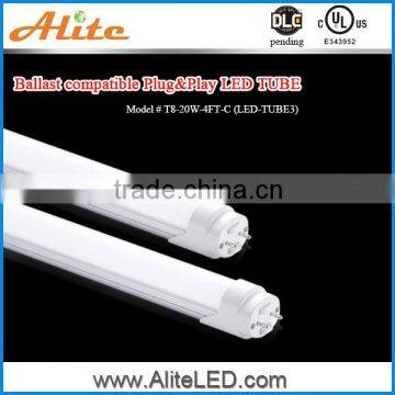 shenzhen Alite 2000lm DLC ul cul electronic ballast compatible t8 led tube bulb