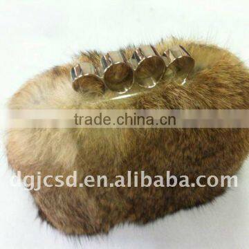 genuine rabbit fur fashion purses 2012