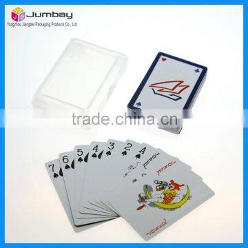 100% Plastic Customized Advertising Playing Cards Bridge Size