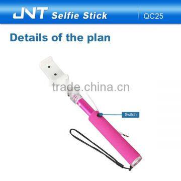 High quality cheap custom phone camera bluetooth stick selfie monopod