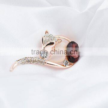Fashion Sexy Fox Brooch Rhinestone Brooch for Men Popular Jewelry photo-2