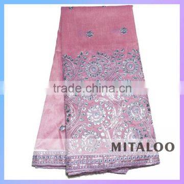 Mitaloo 2015 Hot New Fashion Custom George Lace Fabric Gold Color MGP0042 photo-2