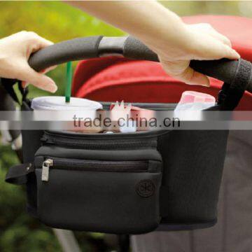 Black Stroller Organizer Bag